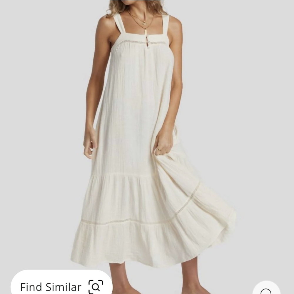 Elegant Cream Maxi Dress